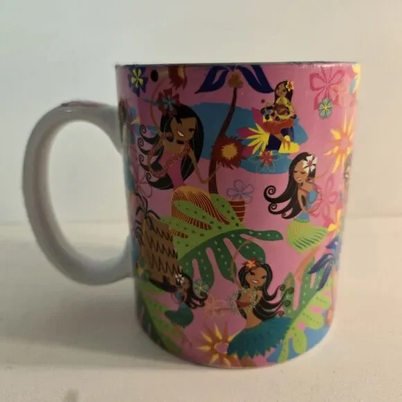 Island Heritage Island Hula Honeys Too Coffee Mug Pink RARE - Picture 2 of 5